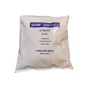 ULINE S-18253 Cold Packs 16 oz 6x6x1" In Hand Cooler Freezer Summer Lake River